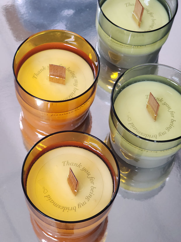 聖誕火爐蠟燭 Christmas Fireplace Scented Candle in Borosilicate Glass 200g (+Optional customization)
