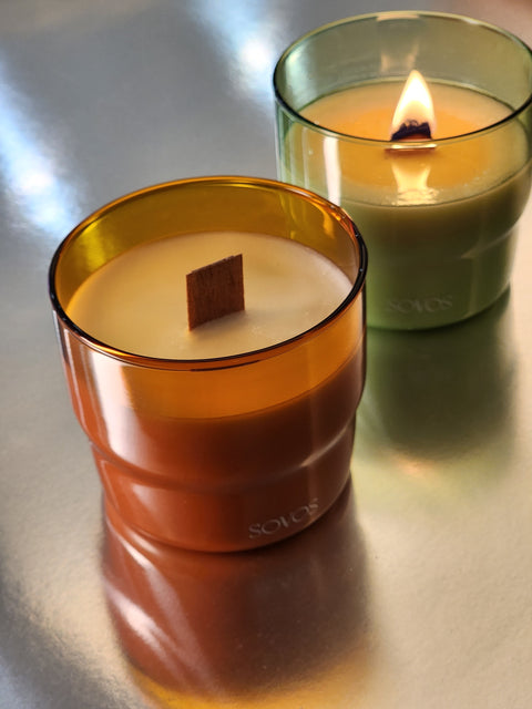 聖誕火爐蠟燭 Christmas Fireplace Scented Candle in Borosilicate Glass 200g (+Optional customization)