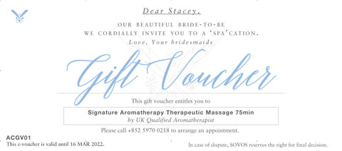 孕婦按摩療程 GIFT VOUCHER